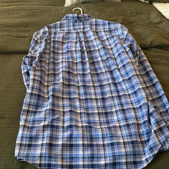 Mens Classic Fit Ralph Lauren Blue Plaid Button Up - Size L. NWOT - Picture 5 of 5